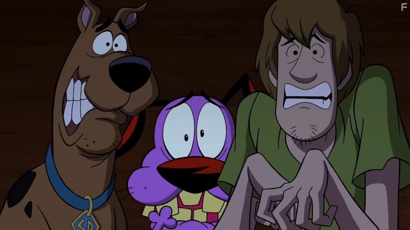 Matthew Lillard, Marty Grabstein, and Frank Welker in Straight Outta Nowhere: Scooby-Doo! Meets Courage the Cowardly Dog (2021)