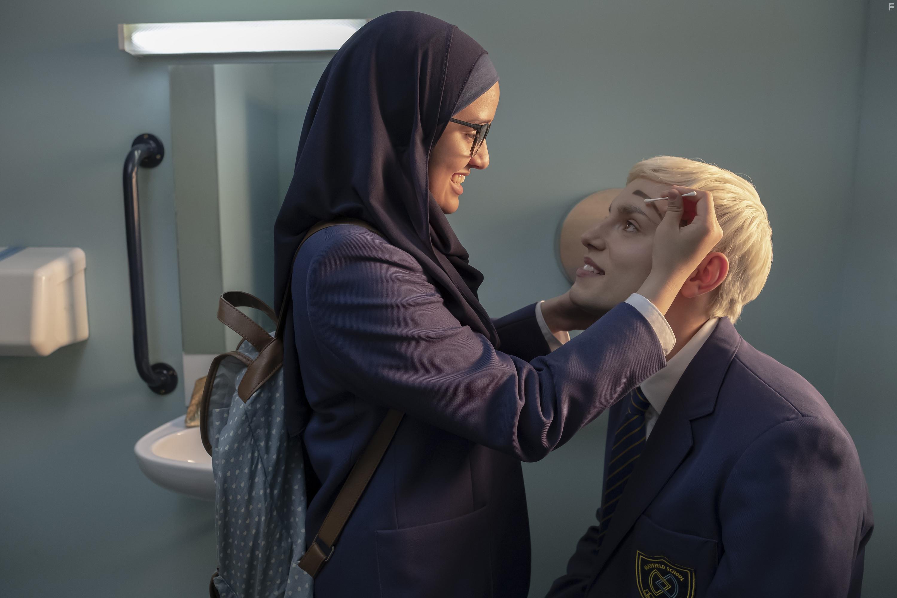 Max Harwood and Lauren Patel in Everybody's Talking About Jamie (2021)