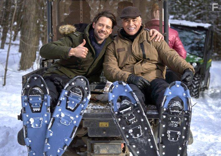 Randy Thomas, Steve Lund, and Kathryn Kohut in Baby, It's Cold Inside (2021)