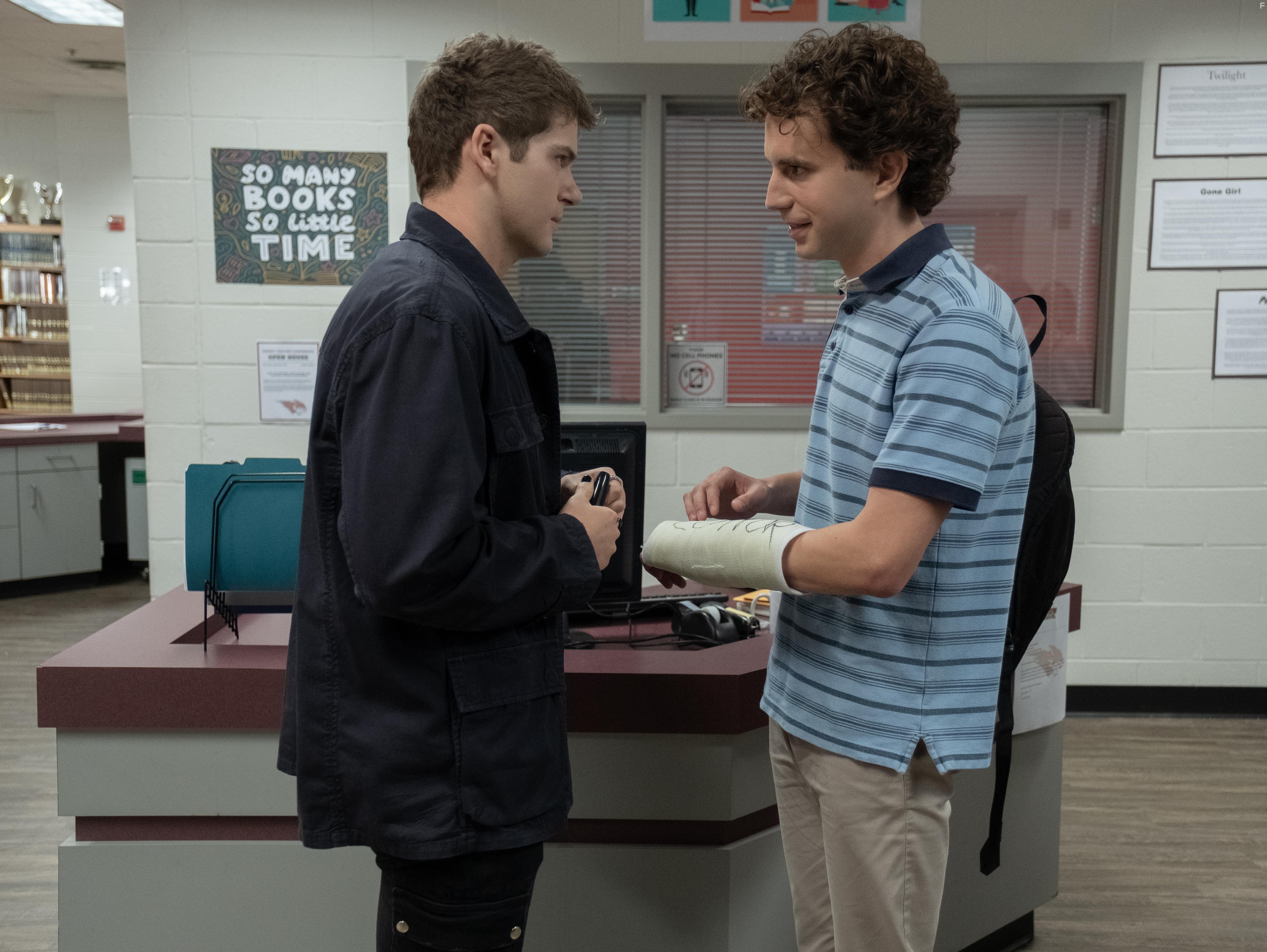 Ben Platt and Colton Ryan in Dear Evan Hansen (2021)