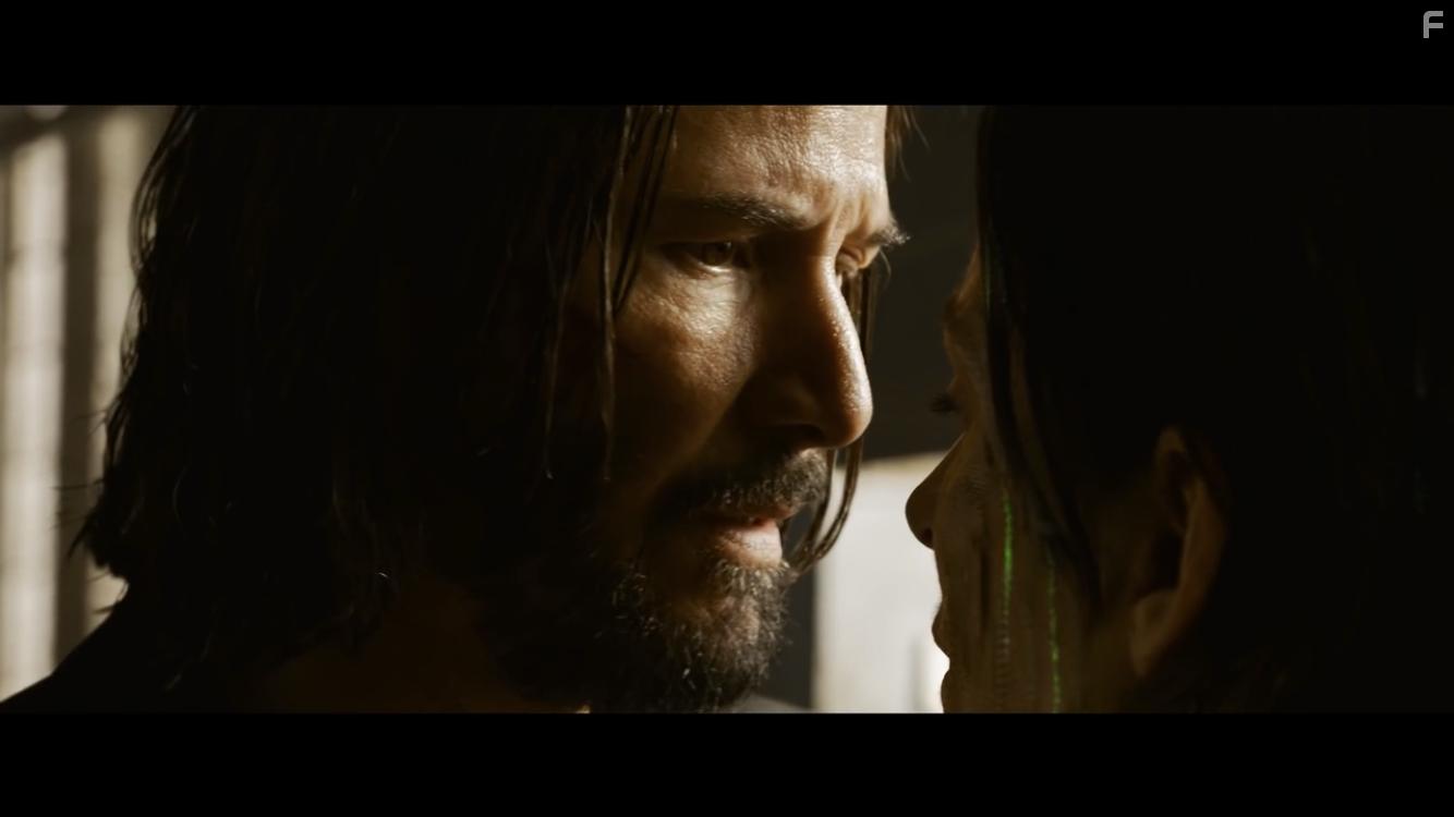 Keanu Reeves and Carrie-Anne Moss in The Matrix Resurrections (2021)