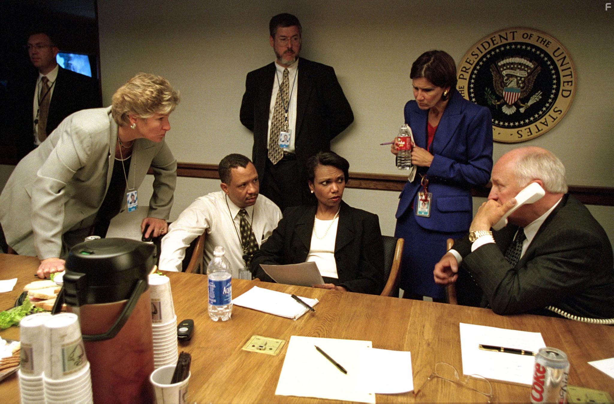 Dick Cheney and Condoleezza Rice in 9/11: Inside the President's War Room (2021)