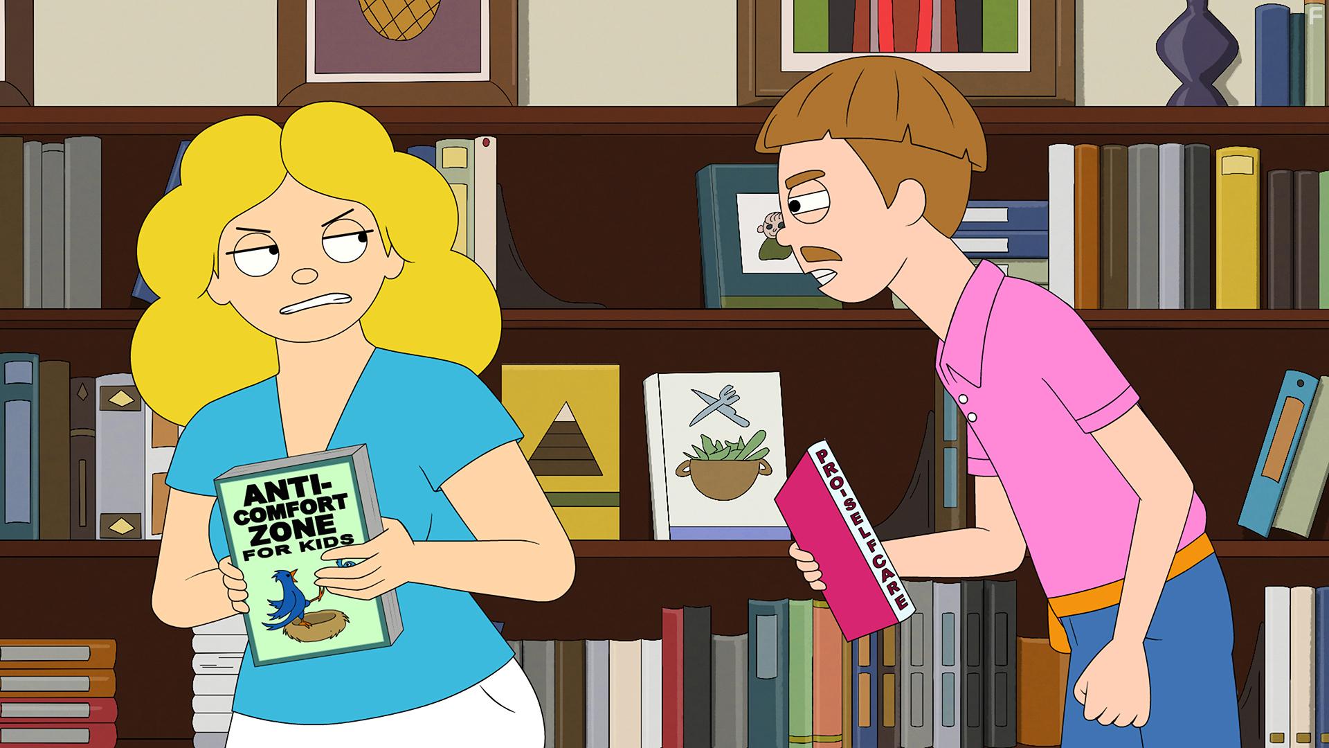 Jason Lee and Rhea Seehorn in The Harper House (2021)