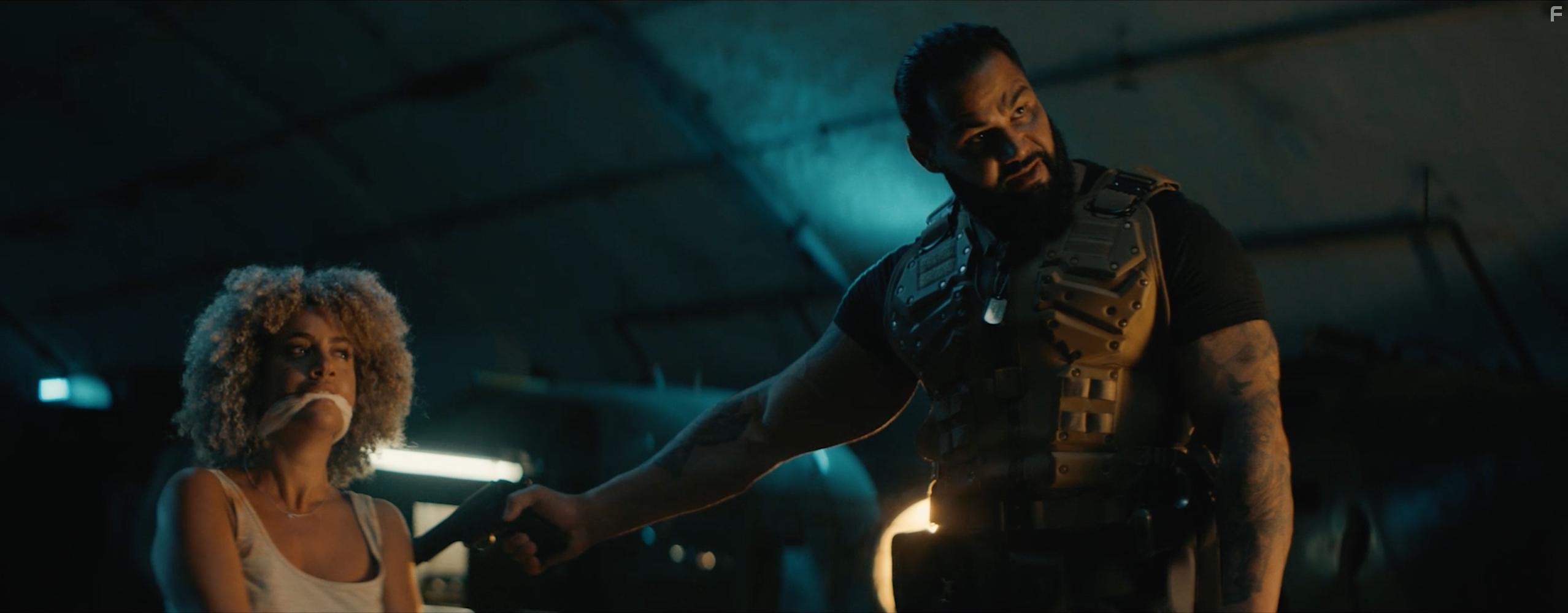 Daniel Nehme and Stephanie Siadatan in Last Man Down (2021)