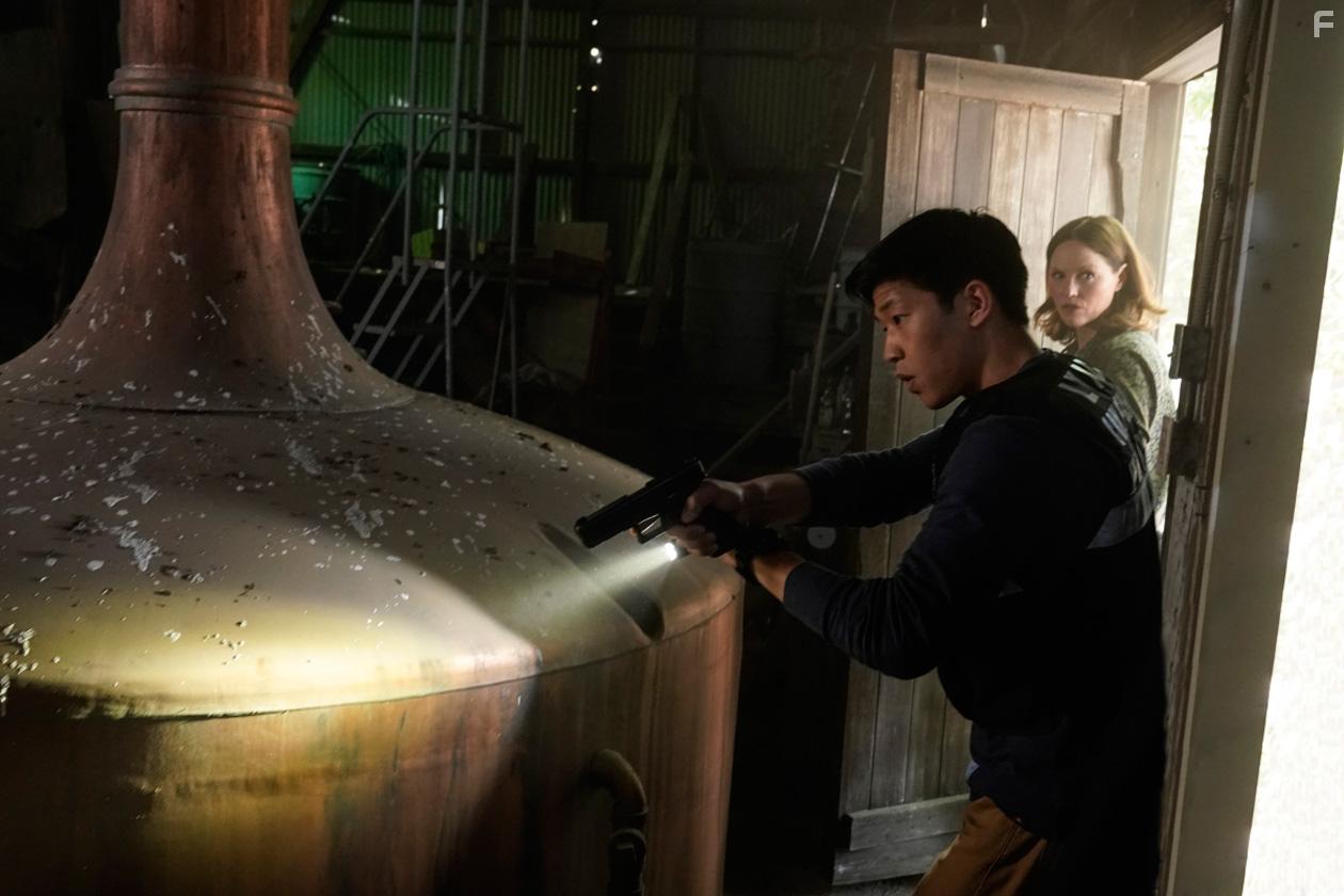 Jorja Fox and Jay Lee in CSI: Vegas (2021)