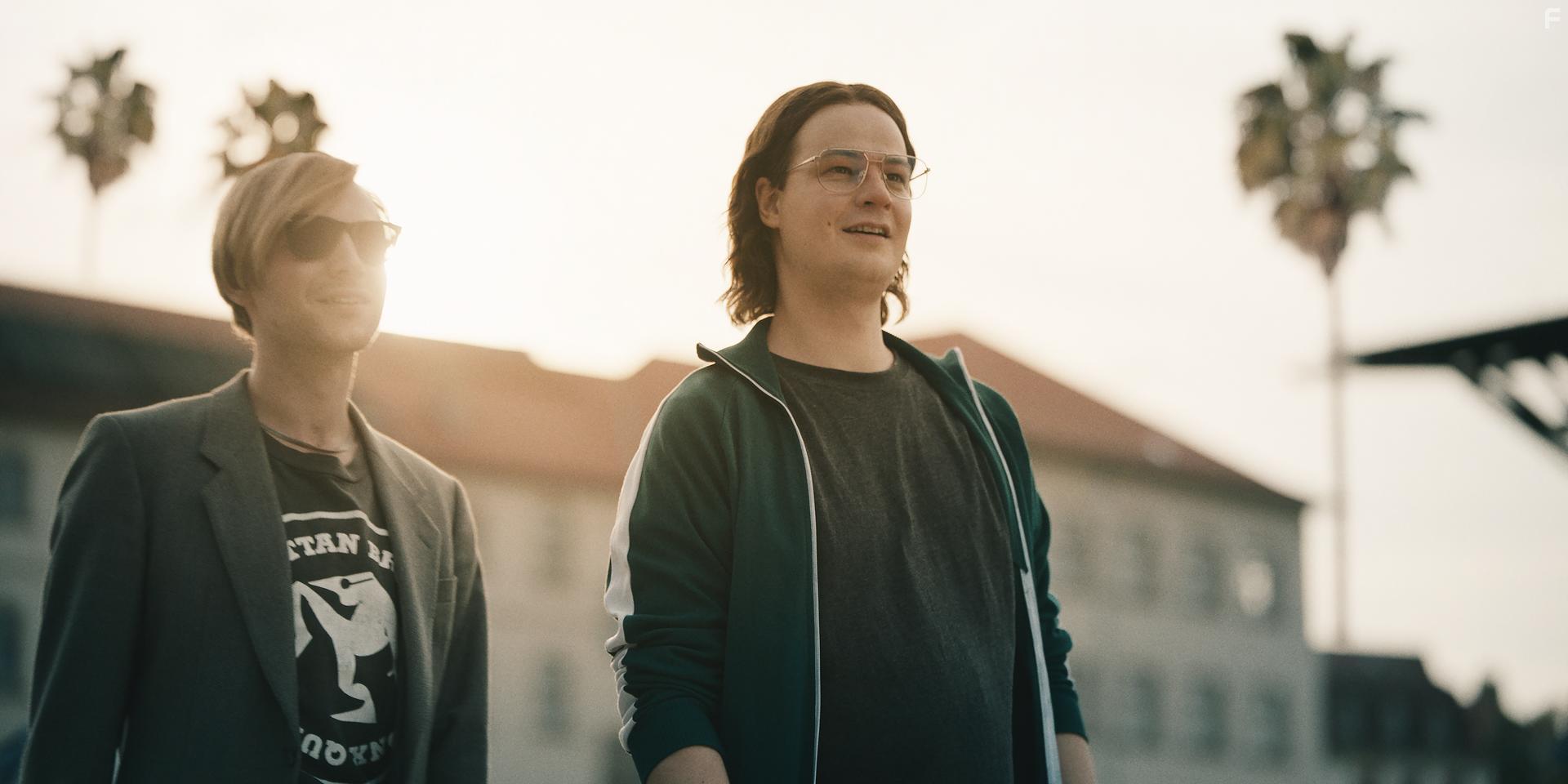 Marius Ahrendt and Leonard Scheicher in The Billion Dollar Code (2021)