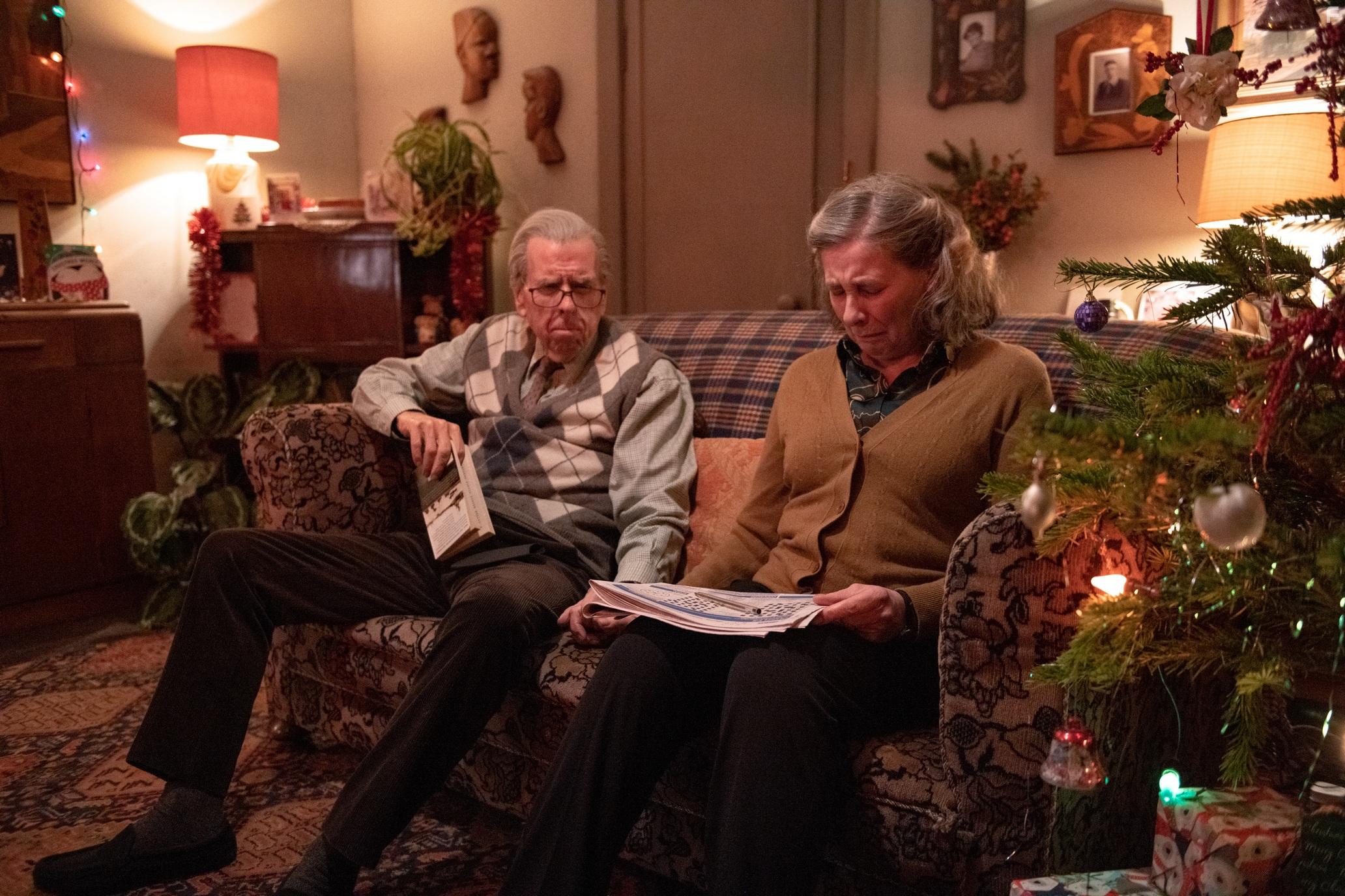 Timothy Spall and Phyllis Logan in The Last Bus (2021)