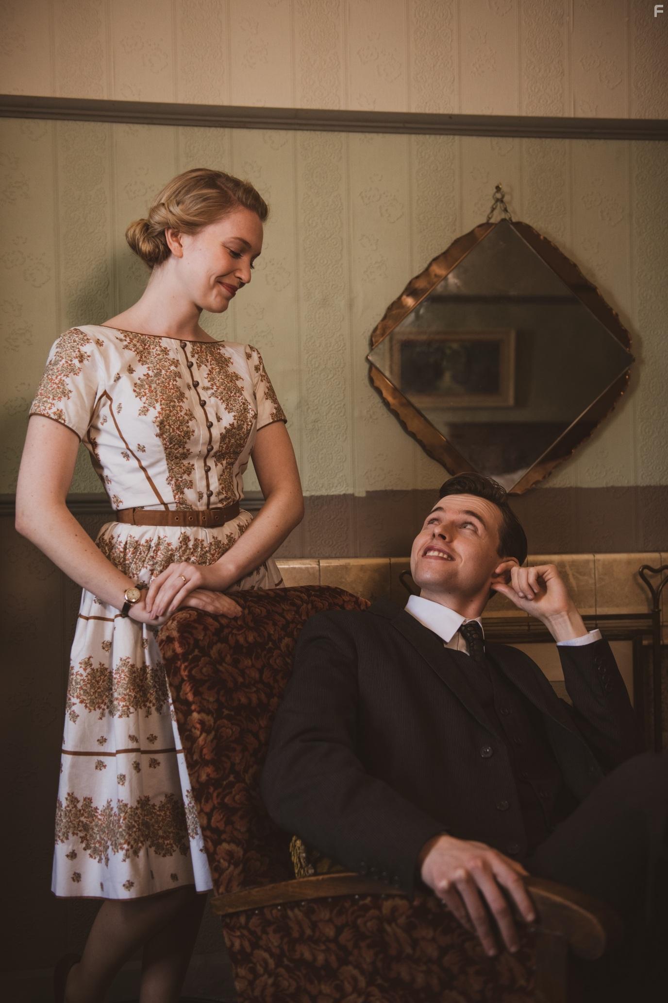 Ben Ewing and Natalie Mitson in The Last Bus (2021)