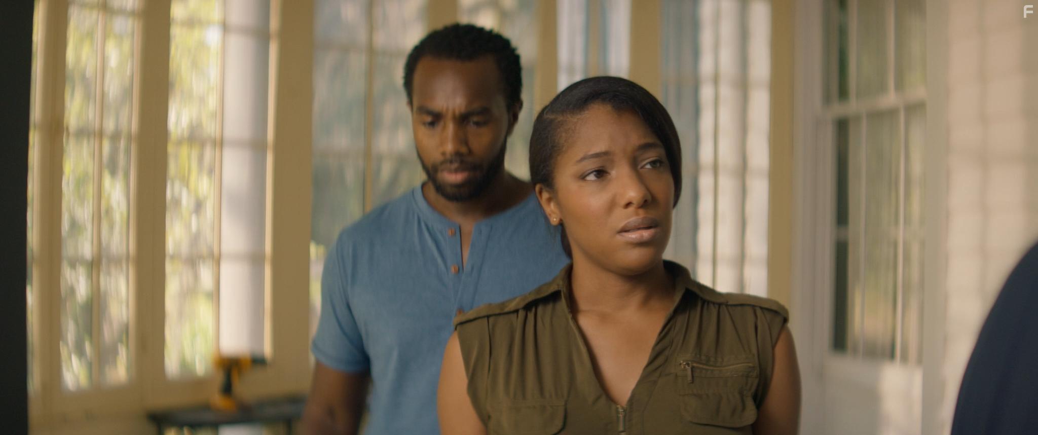 Moses Jones and Brittney Level in A Savannah Haunting (2021)