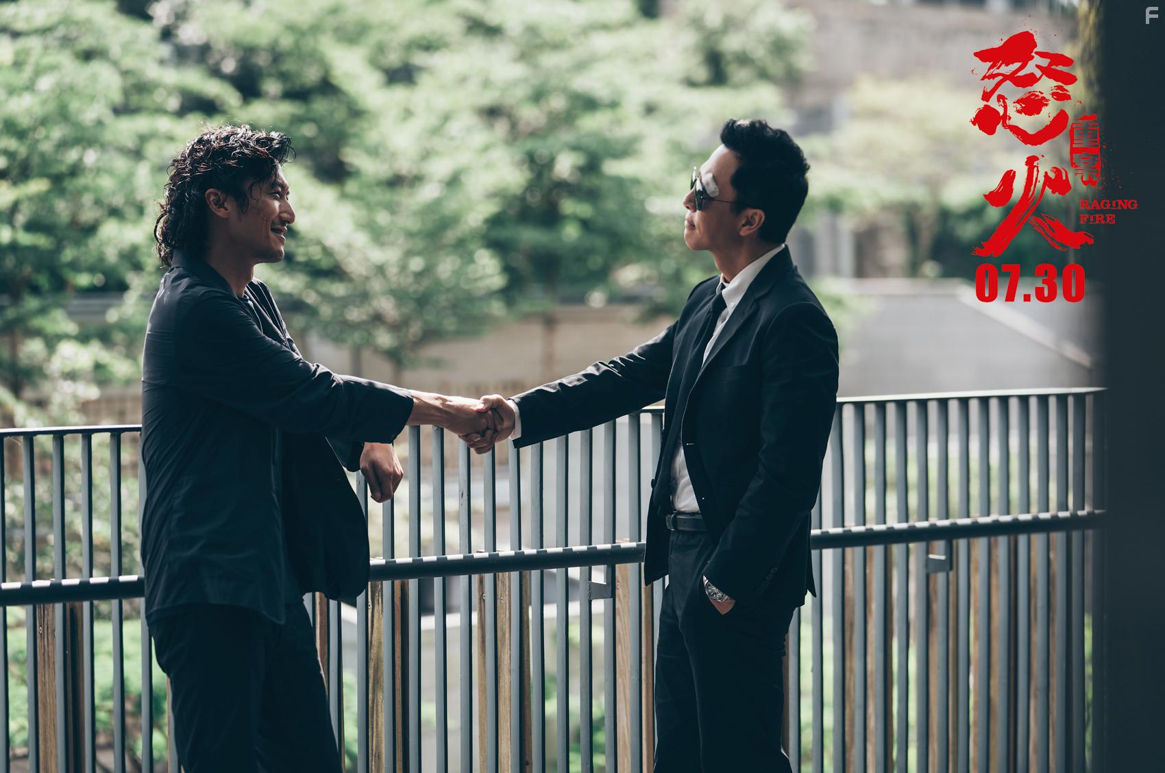 Nicholas Tse and Donnie Yen in Nou fo (2021)