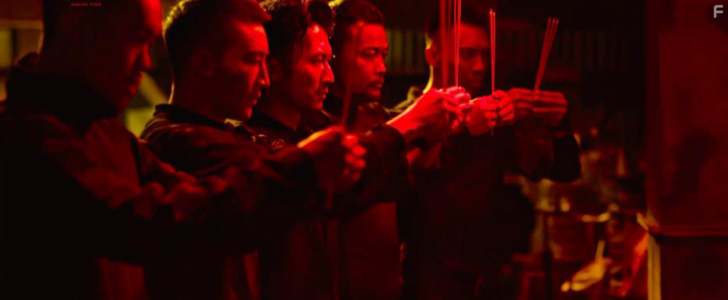 Kang Yu and Nicholas Tse in Nou fo (2021)