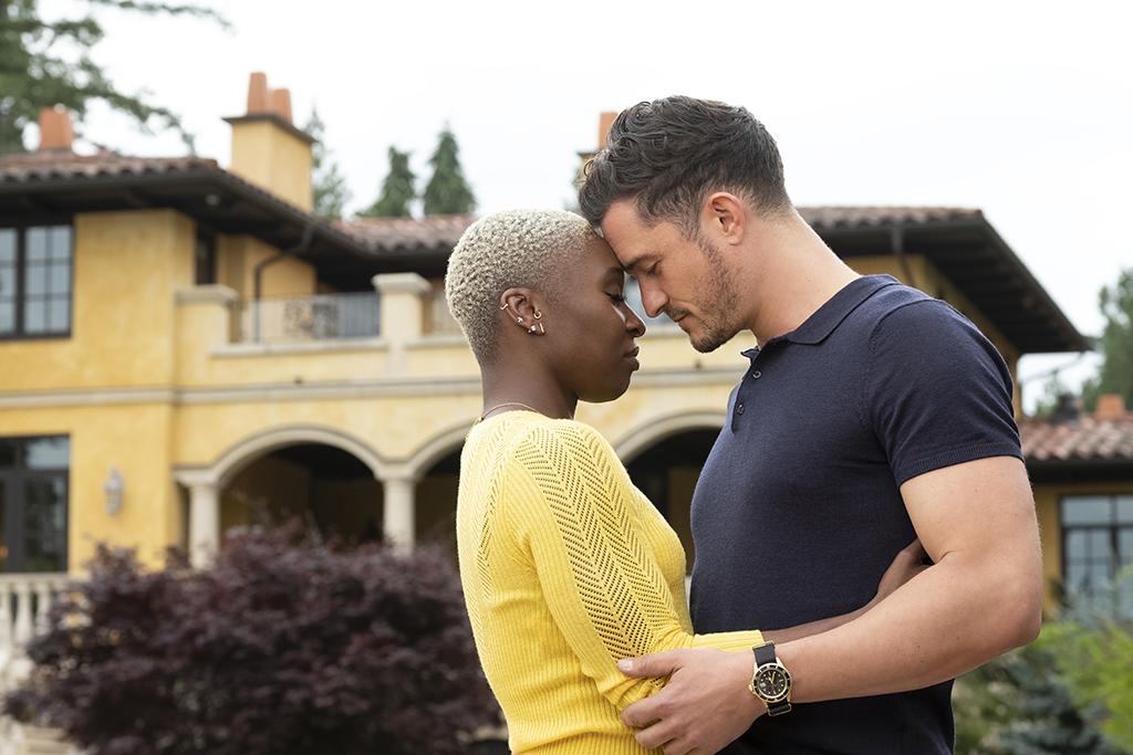 Orlando Bloom and Cynthia Erivo in Needle in a Timestack (2021)