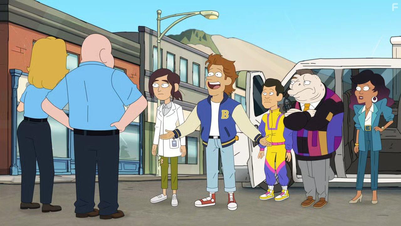 Tisha Campbell and John DiMaggio in Inside Job (2021)