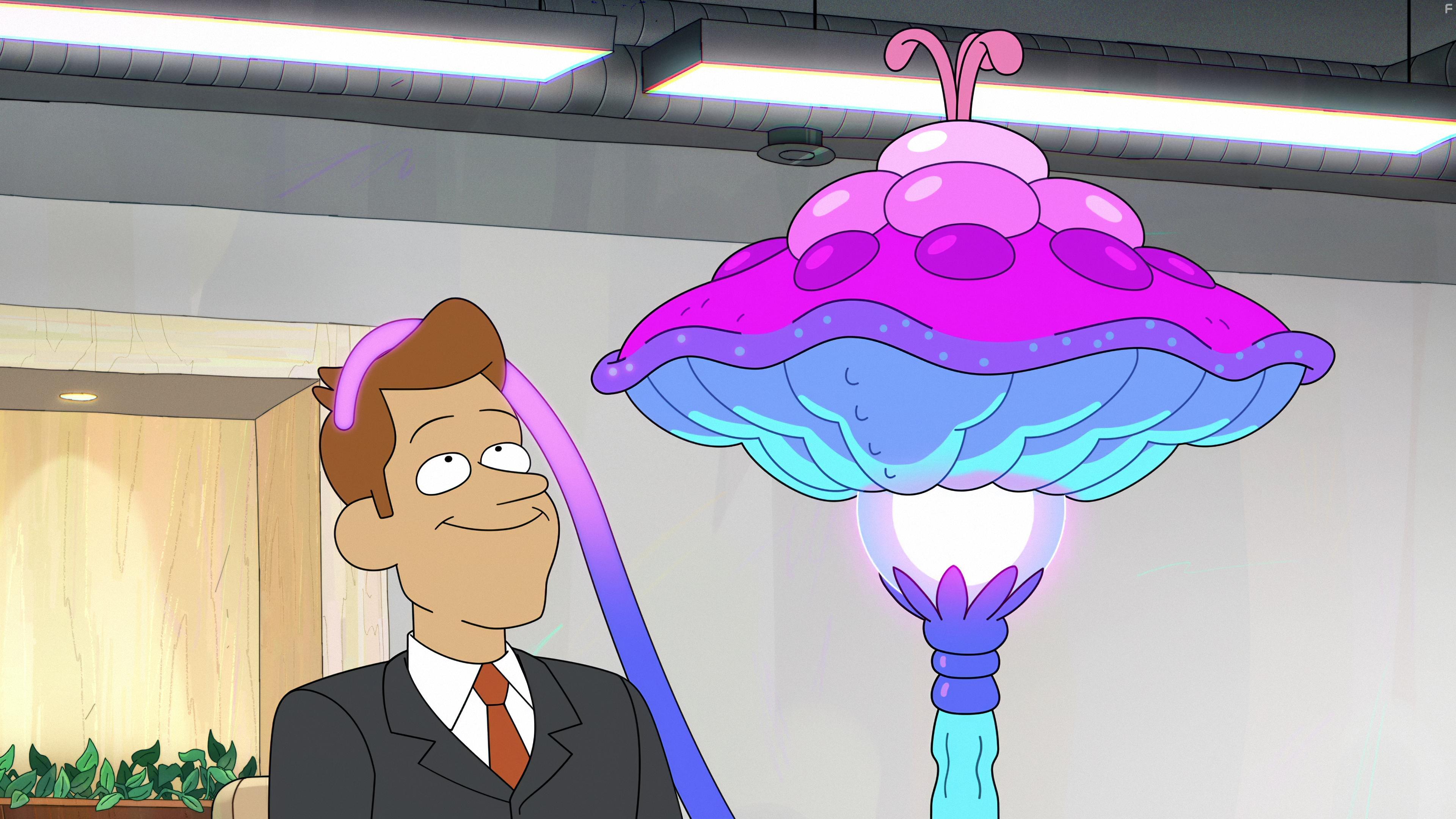 Clark Duke and Brett Gelman in Inside Job (2021)