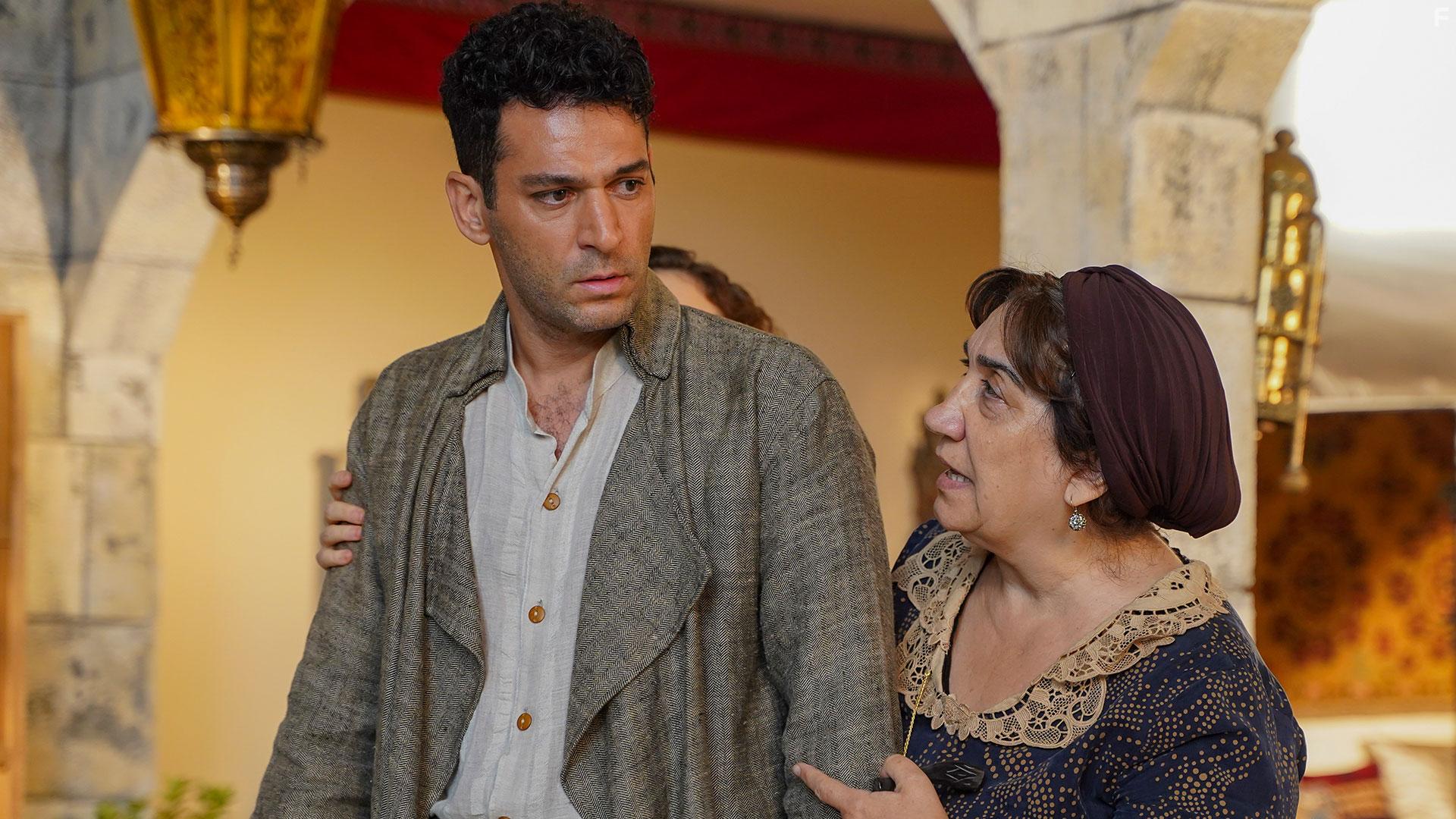 Fsun Demirel and Murat Yildirim in Aziz (2021)