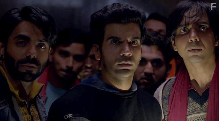 Rajkummar Rao, Abhishek Banerjee, and Aparshakti Khurana in Stree (2018)