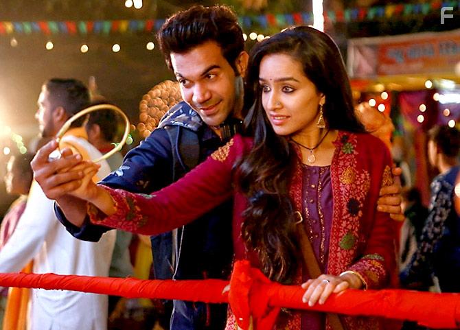 Shraddha Kapoor and Rajkummar Rao in Stree (2018)