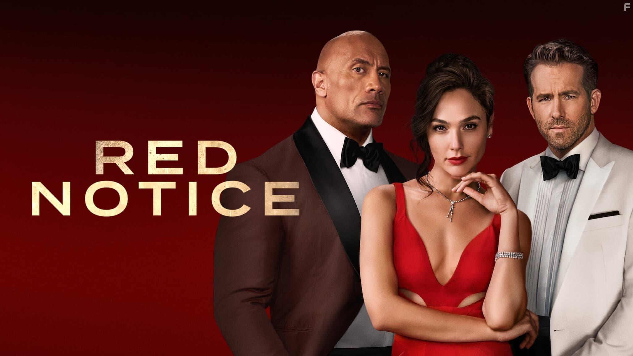 Ryan Reynolds, Dwayne Johnson, and Gal Gadot in Red Notice (2021)