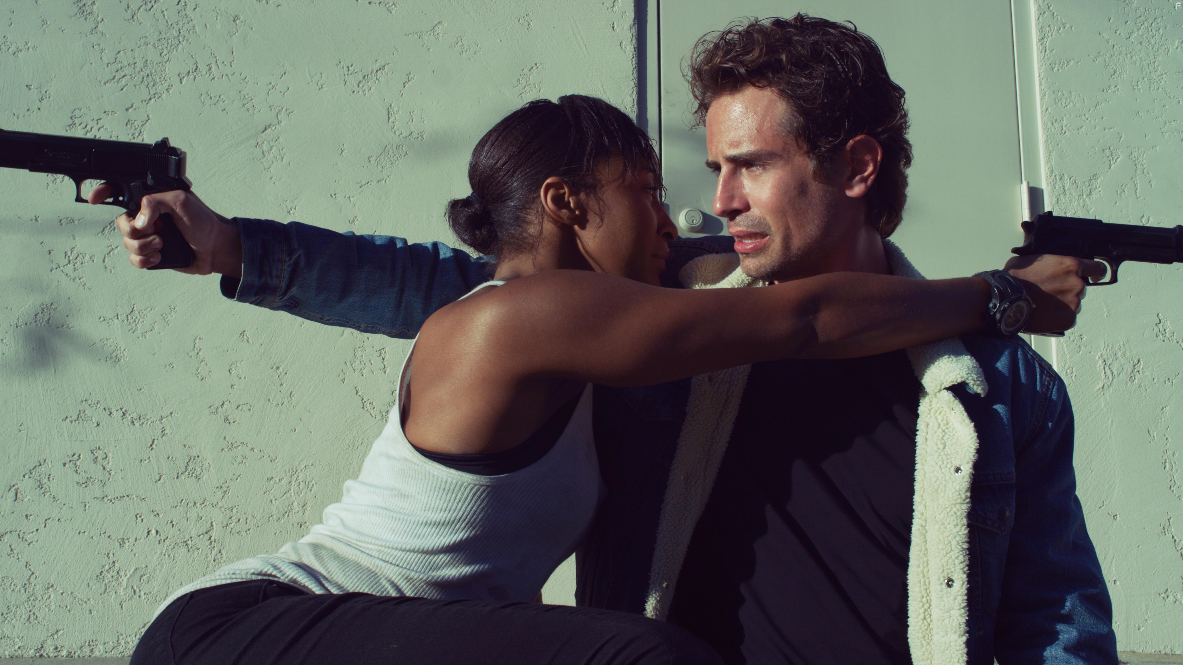 Jay White and Keli Price in Fear of a Black Planet (2021)