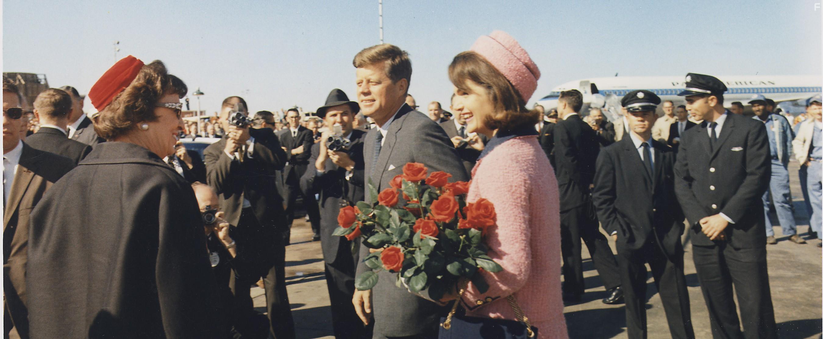 Jacqueline Kennedy and John F. Kennedy in JFK Revisited: Through the Looking Glass (2021)