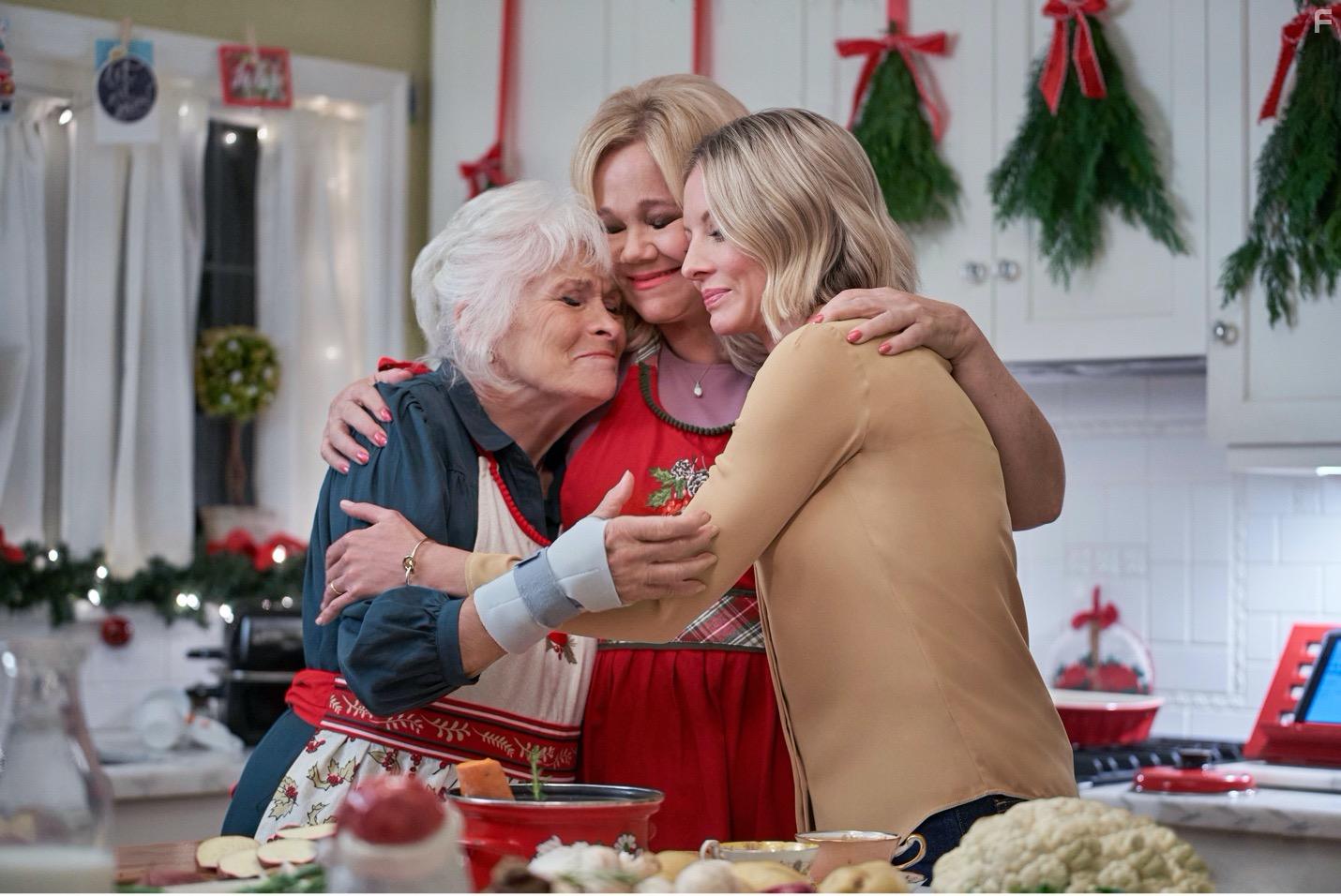 Caroline Rhea, Paula Shaw, and Kaitlin Doubleday in A Mrs. Miracle Christmas (2021)