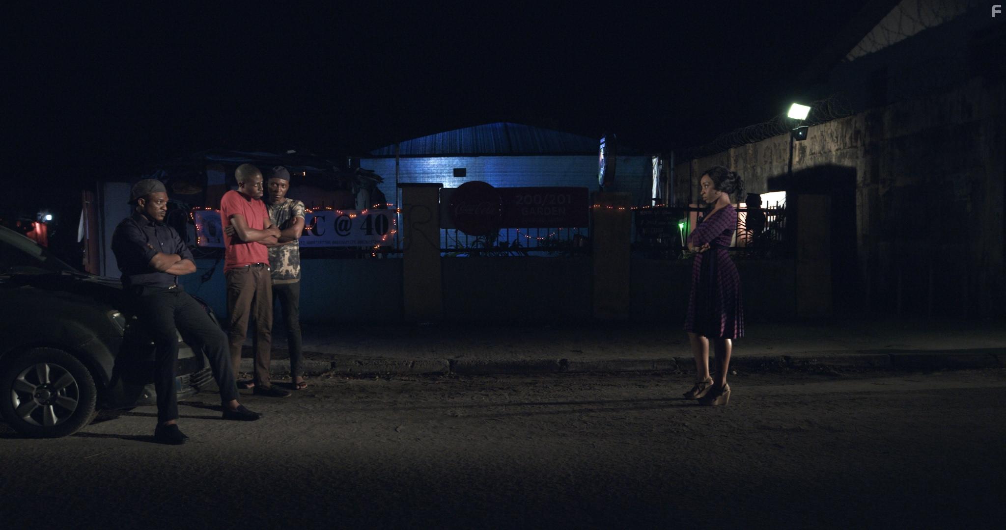 Lucianne Ukpabi, Shawn Faqua, Frank Donga, and Koye Kekere Ekun in Three Thieves (2019)