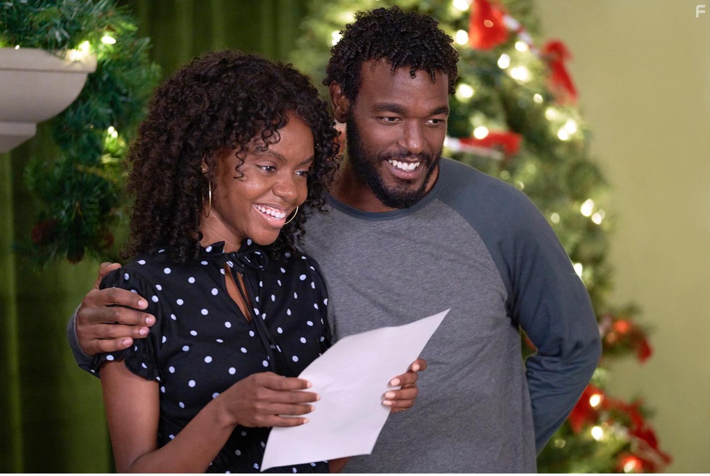 Luke James and Ashleigh Murray in Christmas in Harmony (2021)