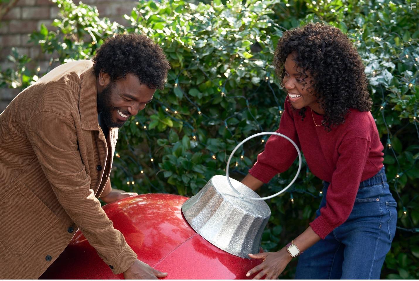 Luke James and Ashleigh Murray in Christmas in Harmony (2021)