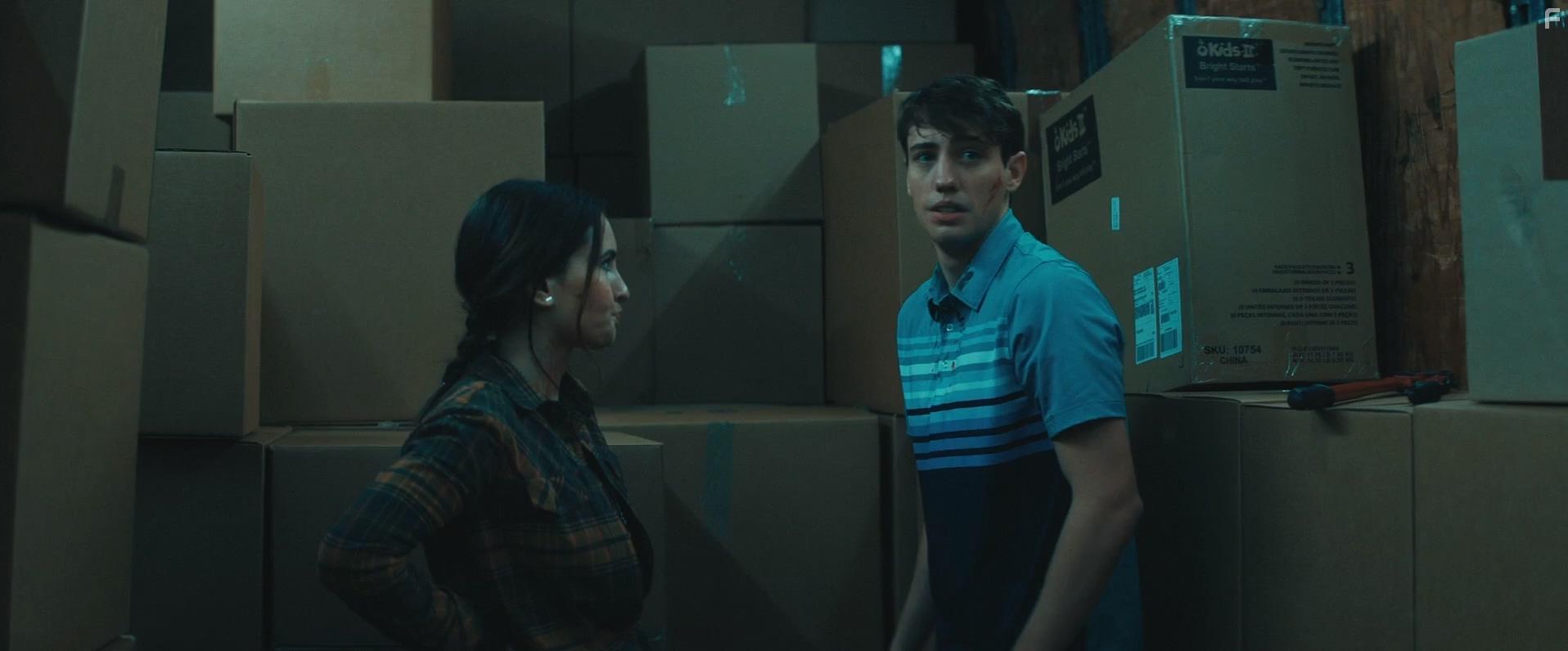 Ivana Baquero and Ryan Lee in Black Friday (2021)