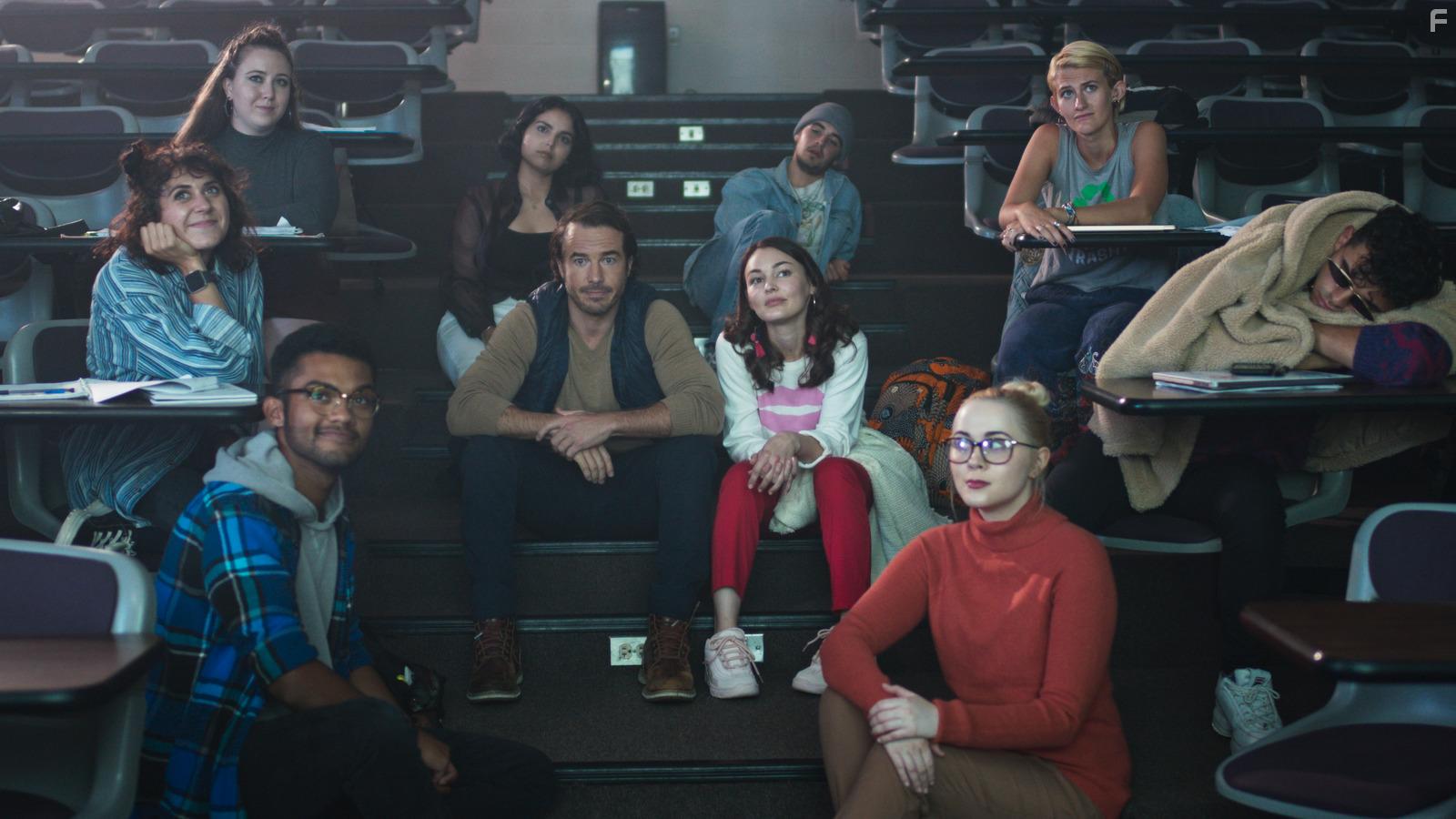 Kelsey Rene, Avery Sedlacek, Meredith Lee McClure, Cassandra Clare, Brandon Cameron, Alia Shahid, Carmen Burbridge, Drew Elhamalawy, Ryan Carnes, and Melanie Stone in Cupid for Christmas (2021)