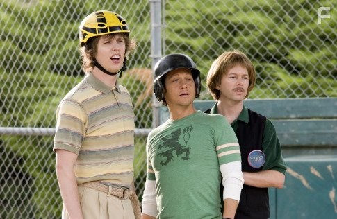 Rob Schneider, David Spade, and Jon Heder in Скамейка запасных (2006)