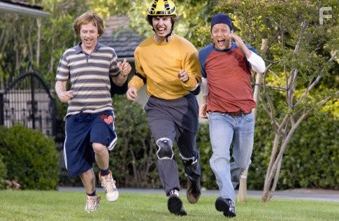 Rob Schneider, David Spade, and Jon Heder in Скамейка запасных (2006)