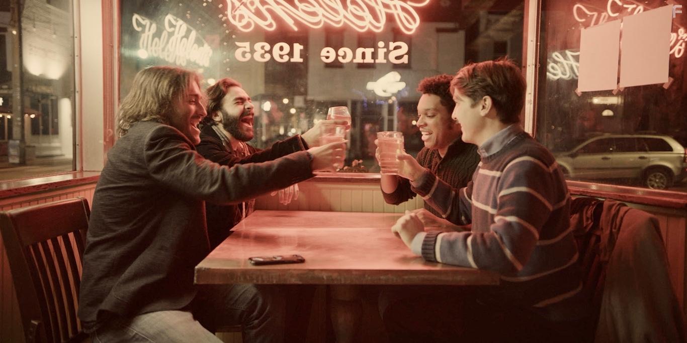 Christopher Martin, Keegan Garant, Richard Follin, and Dillon Douglasson in Welcome to the Show (2021)