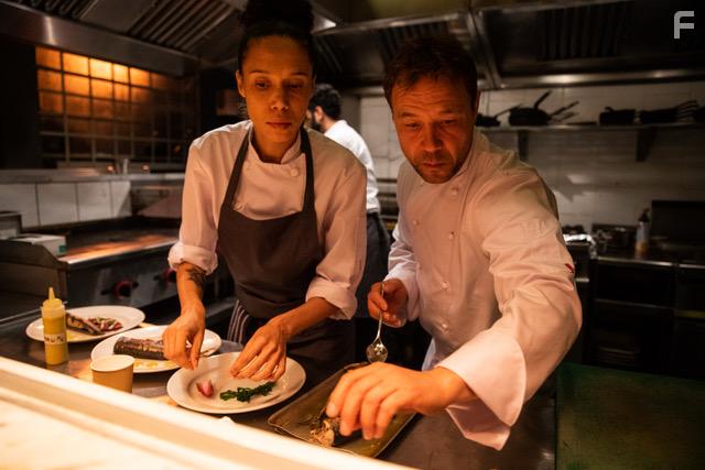 Stephen Graham and Vinette Robinson in Boiling Point (2021)