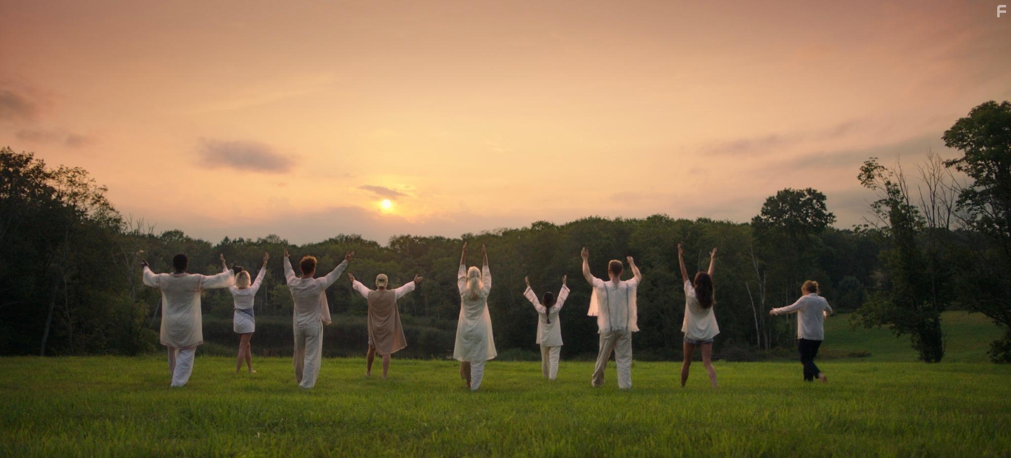 Cornelia Guest, Hakeem Kae-Kazim, Emrhys Cooper, Fiona Dourif, Olivia Sui, Rainey Qualley, Taylor Bagley, and Donal Brophy in The Shuroo Process (2021)