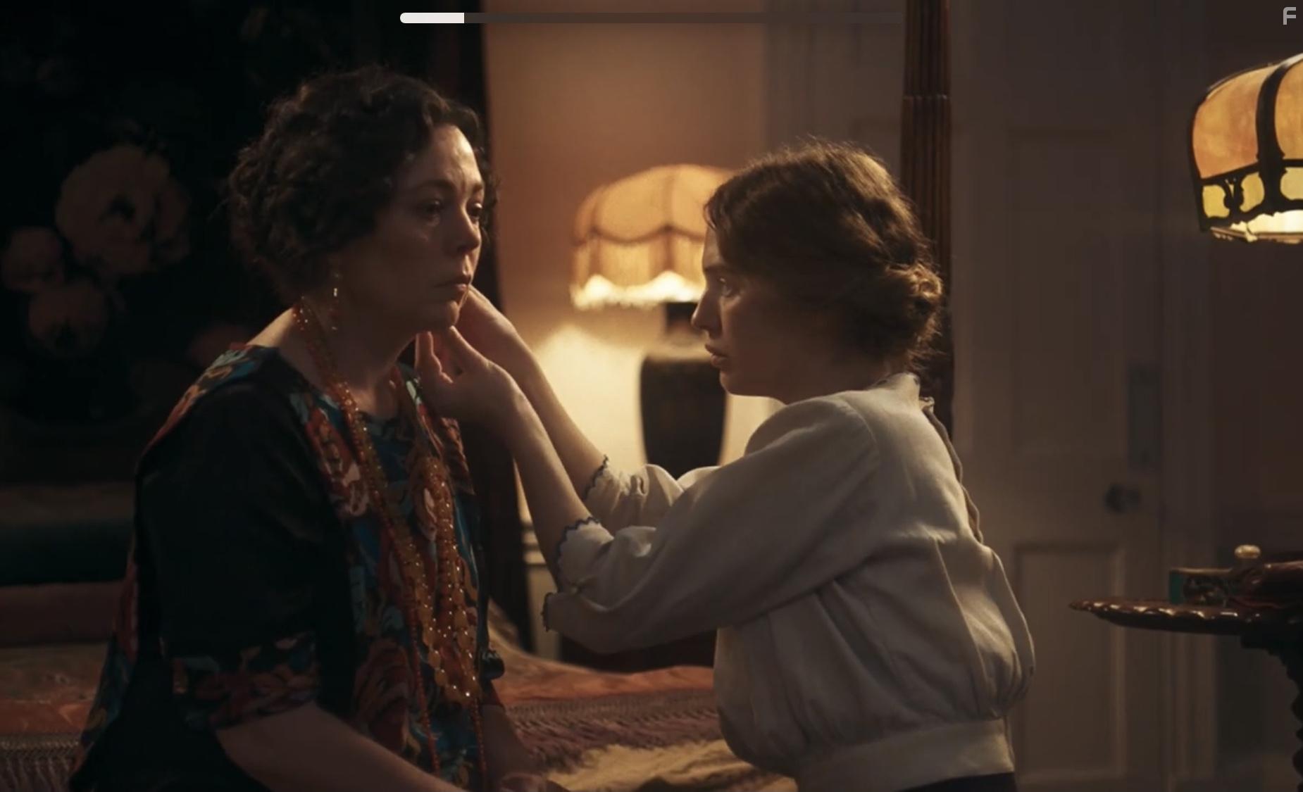 Olivia Colman and Odessa Young in Mothering Sunday (2021)