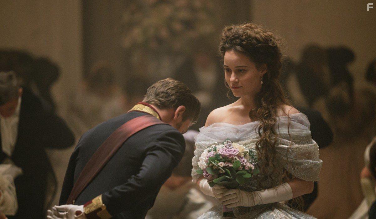 Jannik Schmann and Dominique Devenport in Sisi (2021)