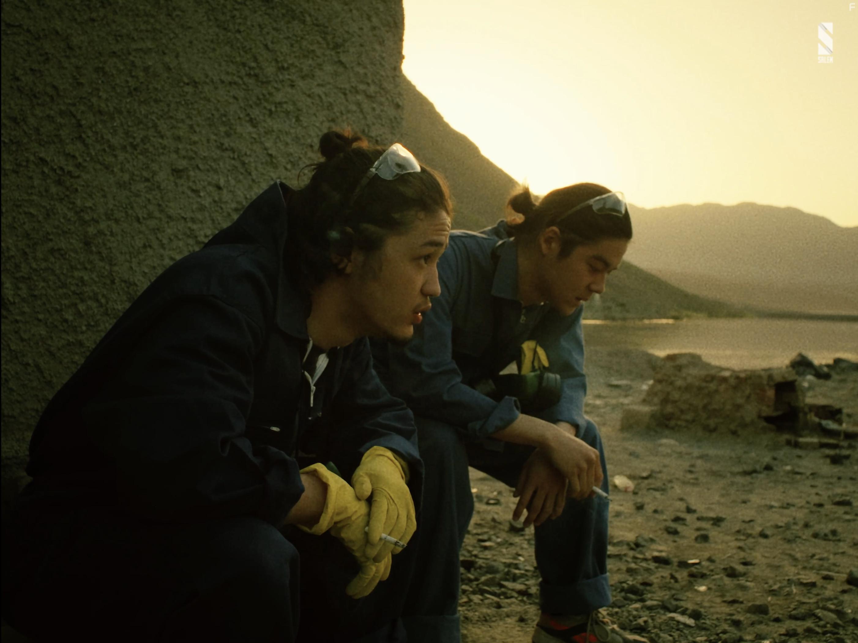 Ansar Ilyasov and Azat Zhumadil in Sheker (2020)