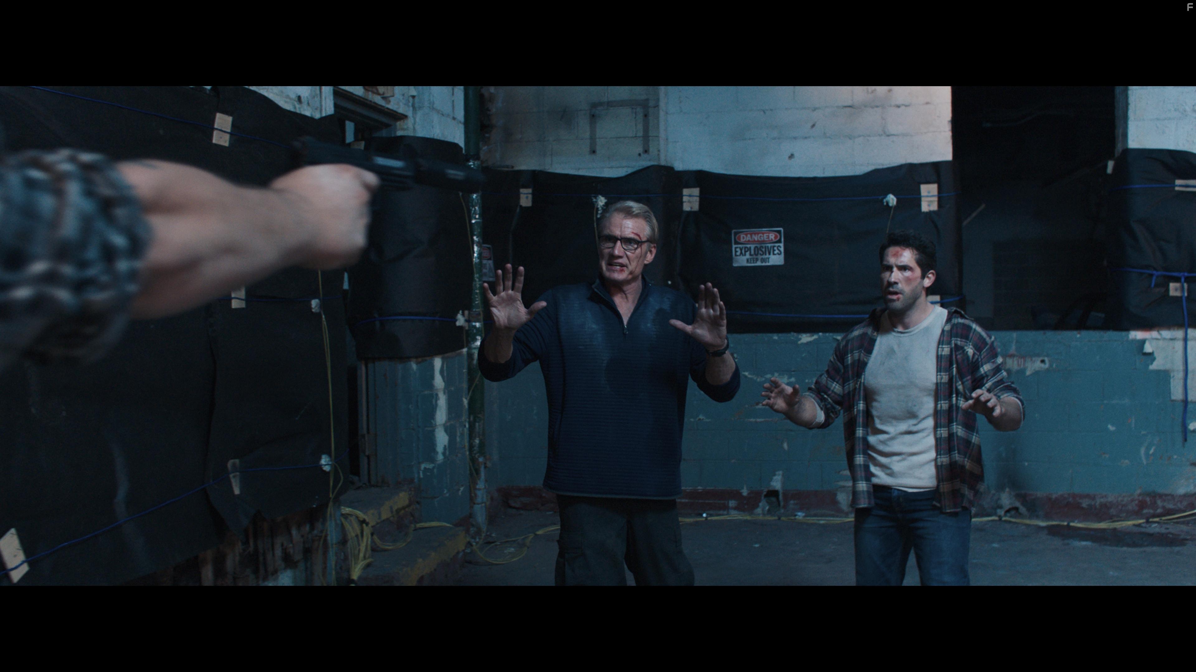 Dolph Lundgren and Scott Adkins in Castle Falls (2021)