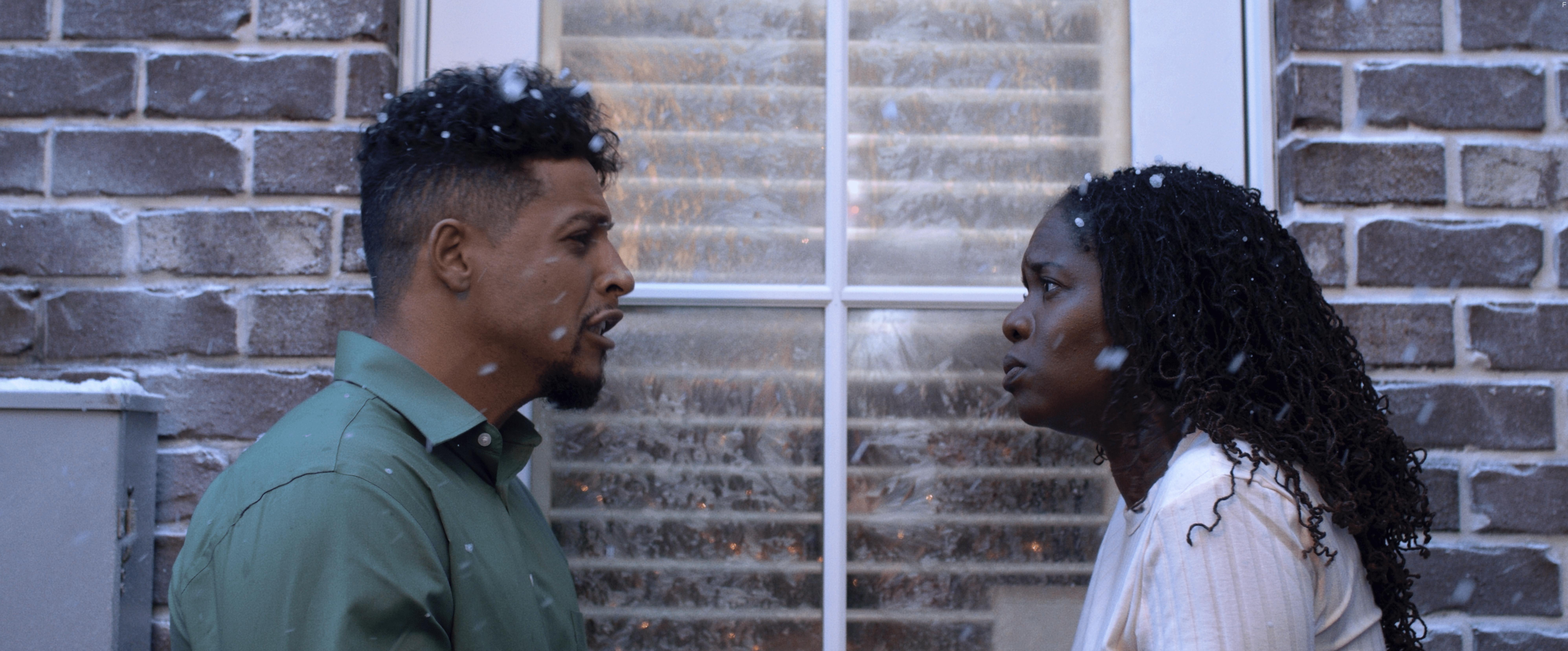 Nicole Pringle and David S. Perez in Twas the Night (2021)