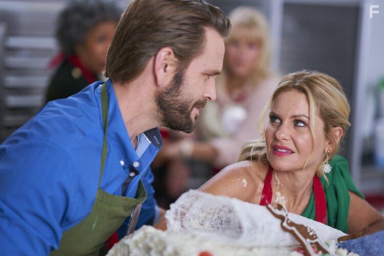 Candace Cameron Bure and John Brotherton in The Christmas Contest (2021)