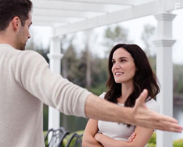 Hayley Sales and Brant Daugherty in Just for the Summer (2020)