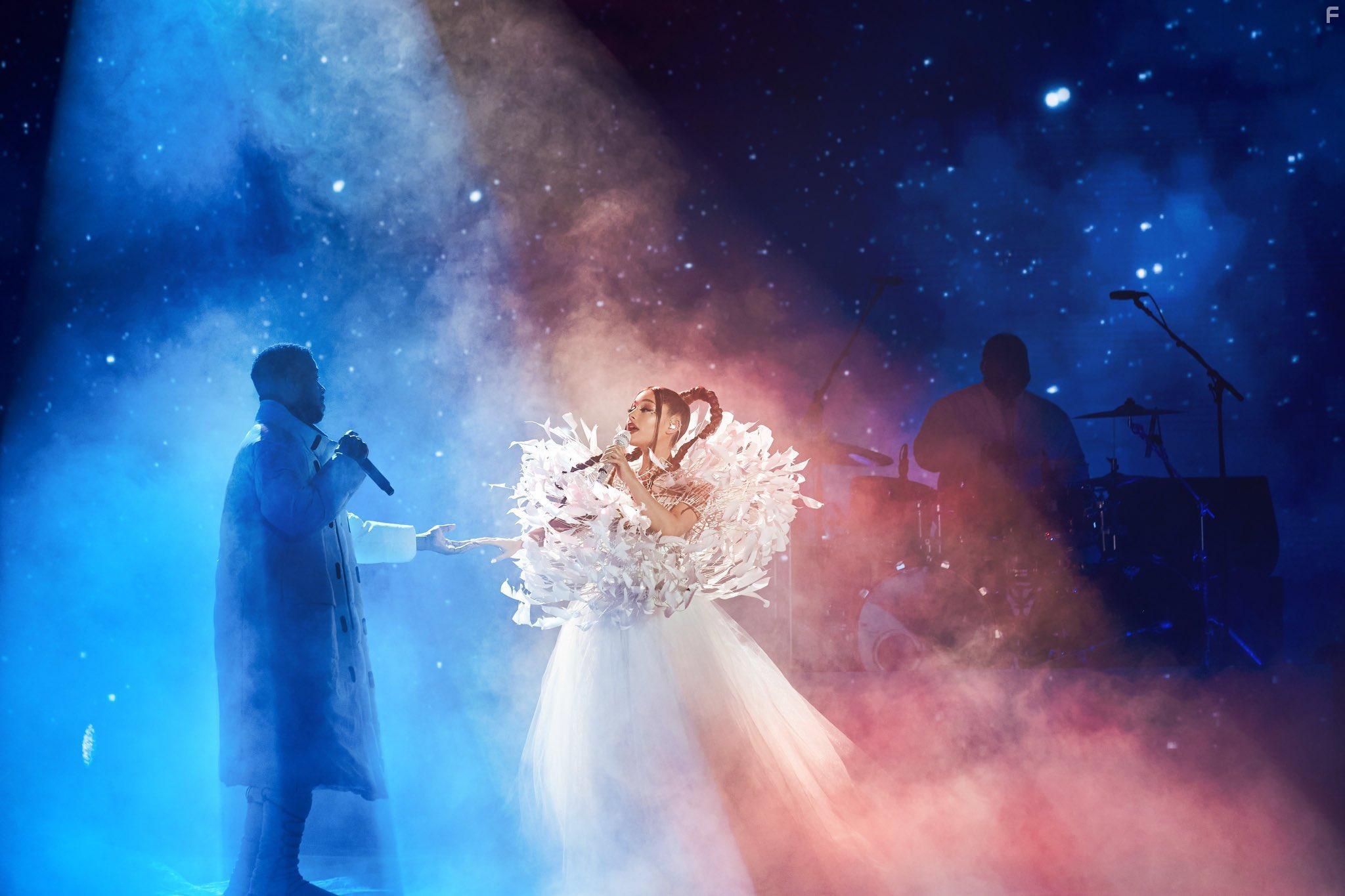 Kid Cudi and Ariana Grande in Don't Look Up (2021)