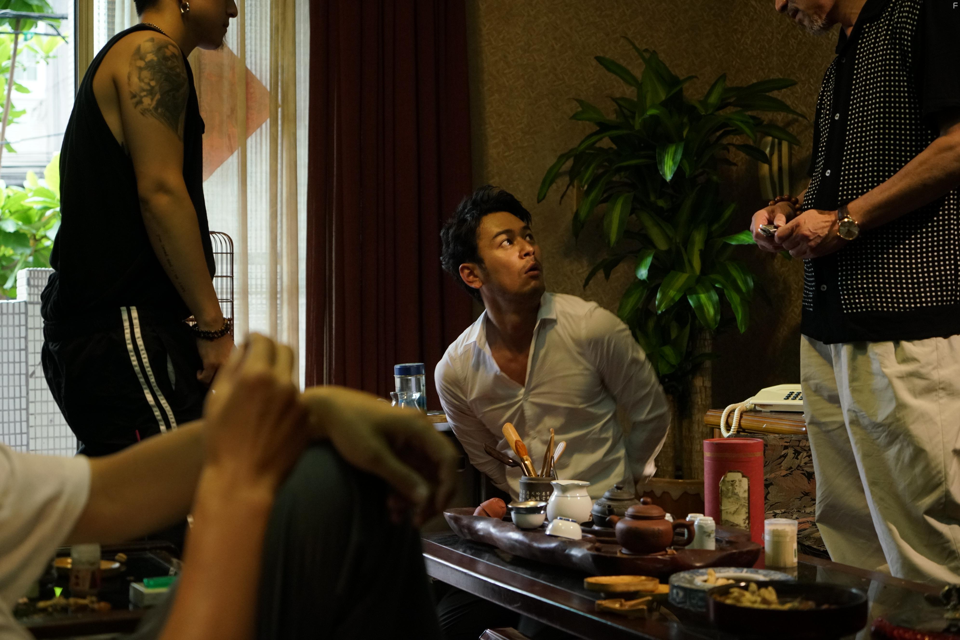 Satoshi Tsumabuki and Sean Huang in Paradise Next (2019)