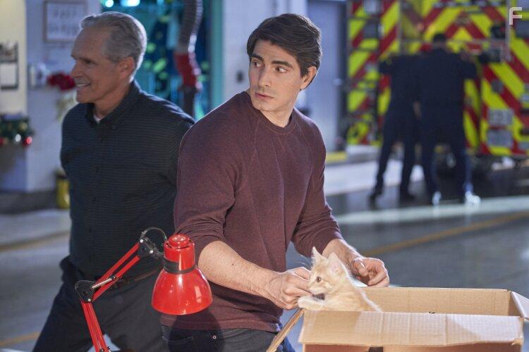 Gregory Harrison and Brandon Routh in The Nine Kittens of Christmas (2021)