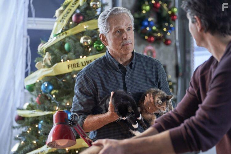 Gregory Harrison and Brandon Routh in The Nine Kittens of Christmas (2021)