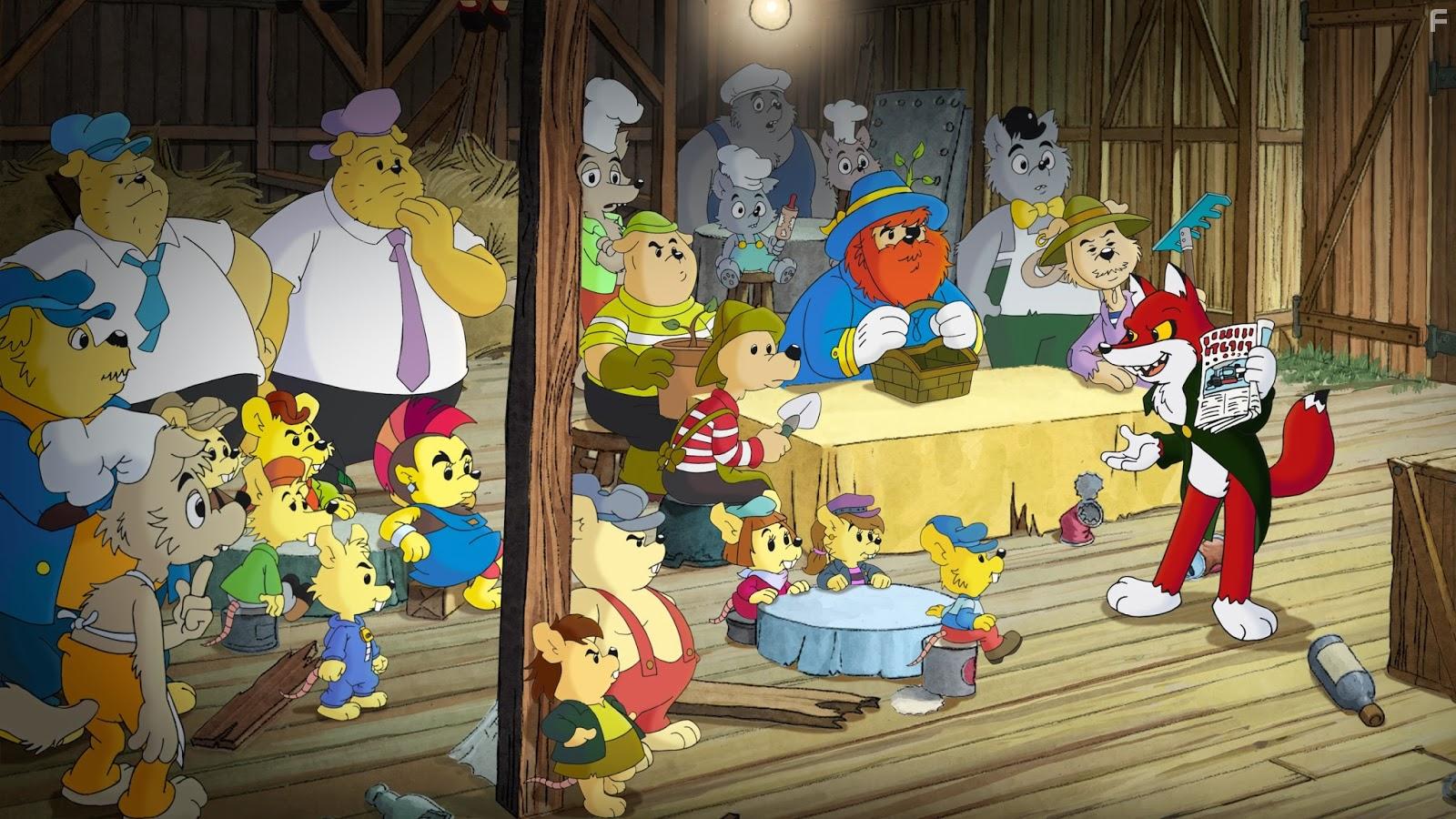 Morgan Alling, Leif Andre, Tomas Bolme, Peter Haber, Magnus Hrenstam, Steve Kratz, and Tea Stjrne in Bamse och tjuvstaden (2014)