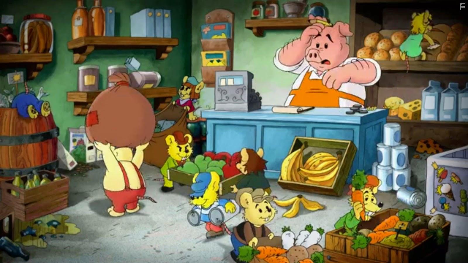 Morgan Alling, Leif Andre, Tomas Bolme, Peter Haber, Magnus Hrenstam, Steve Kratz, and Tea Stjrne in Bamse och tjuvstaden (2014)