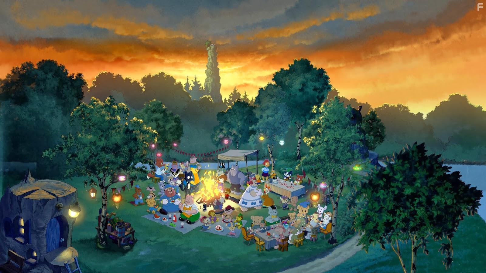 Morgan Alling, Leif Andre, Tomas Bolme, Peter Haber, Magnus Hrenstam, Steve Kratz, and Tea Stjrne in Bamse och tjuvstaden (2014)