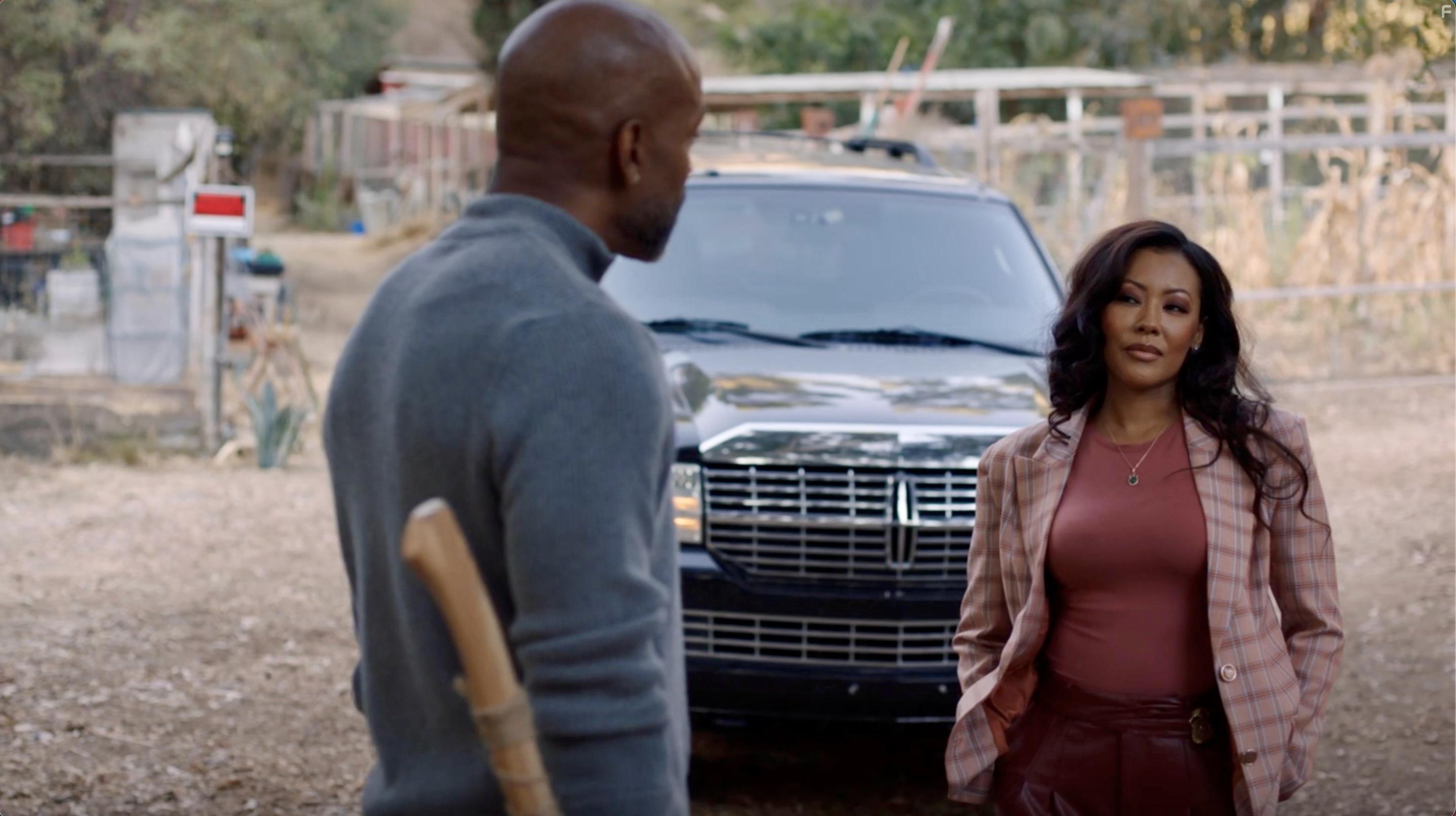 Denyce Lawton and Donnell Turner in Most Wanted Santa (2021)